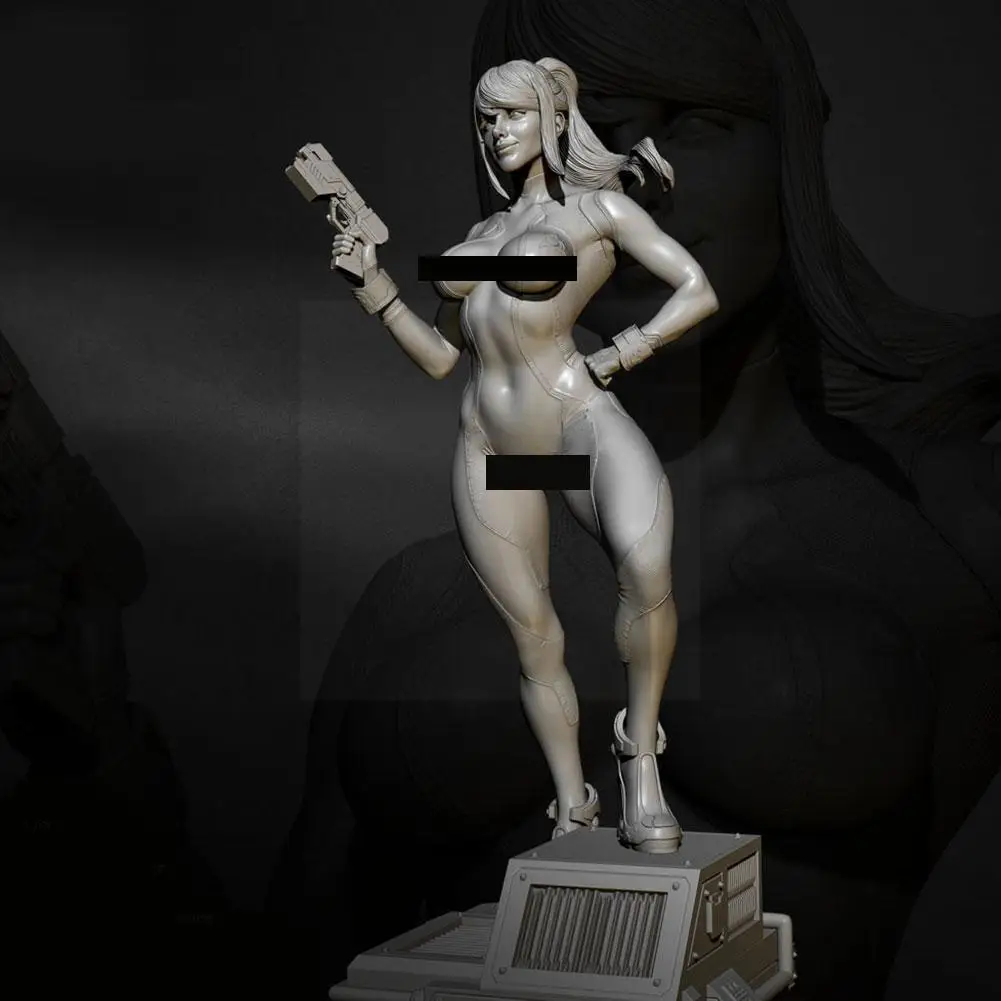 

75 мм 1/24 Смола модельные наборы фигурки красоты бесцветные самособранные и-2745 I1z8