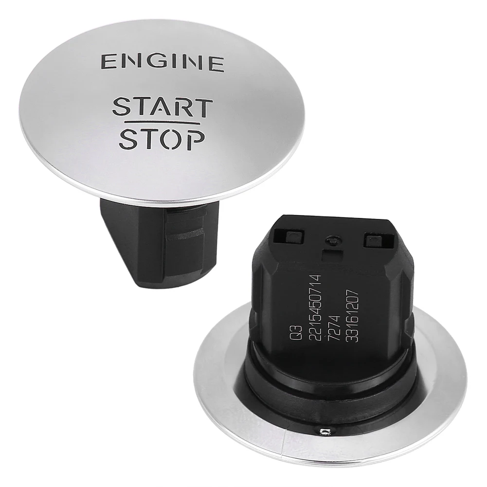 Пластиковый сплав Материал Keyless Go Start Stop кнопочный переключатель зажигания