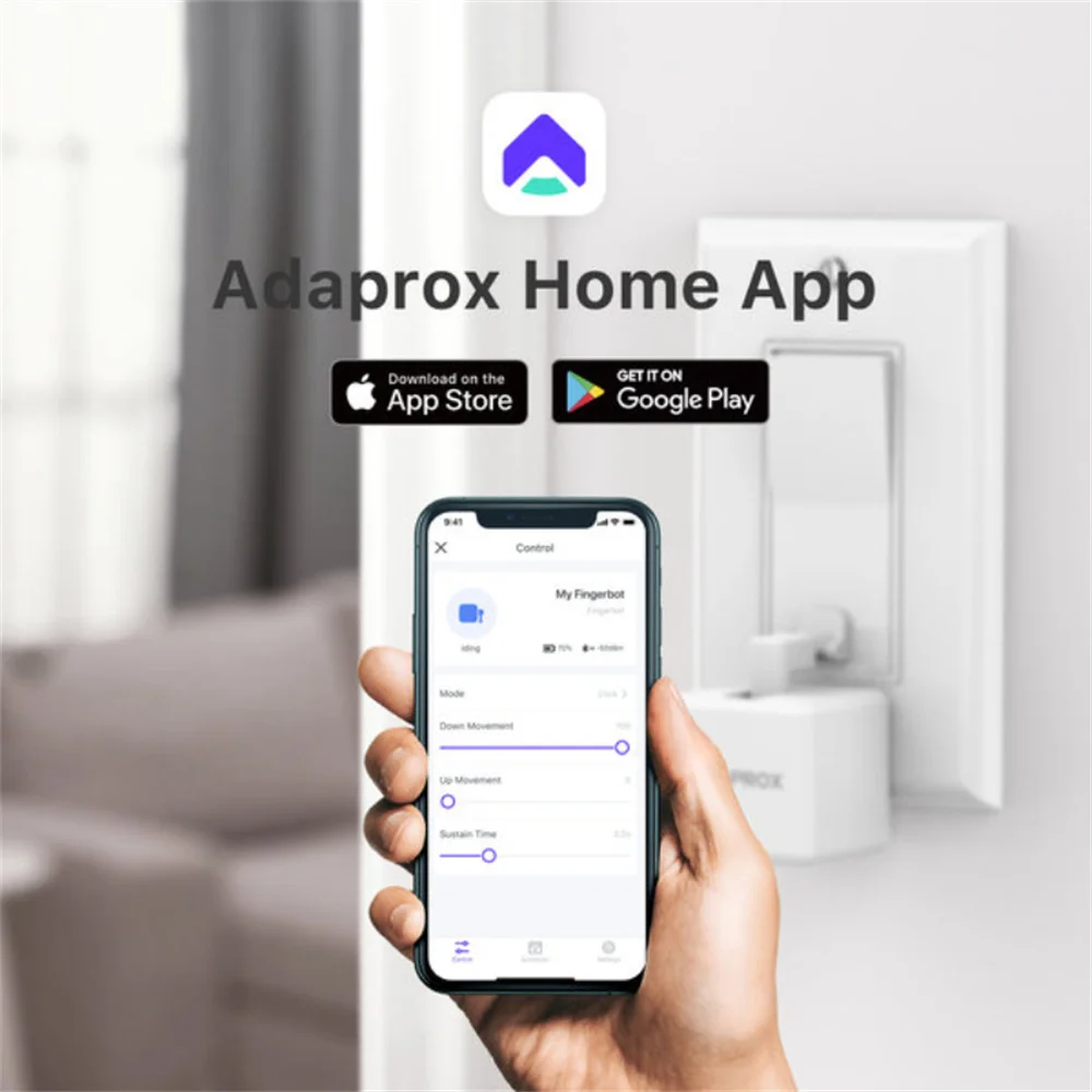Умный робот Adaprox Home Fingerbot с Bluetooth и управлением через приложение | Обустройство