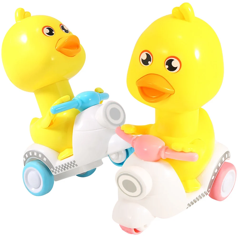 

ZK60 Pull Back Car Toys Cartoon Yellow Duck Motorcycle Model Kid Mini Car Toys For Children's Boys and Girls Gifts