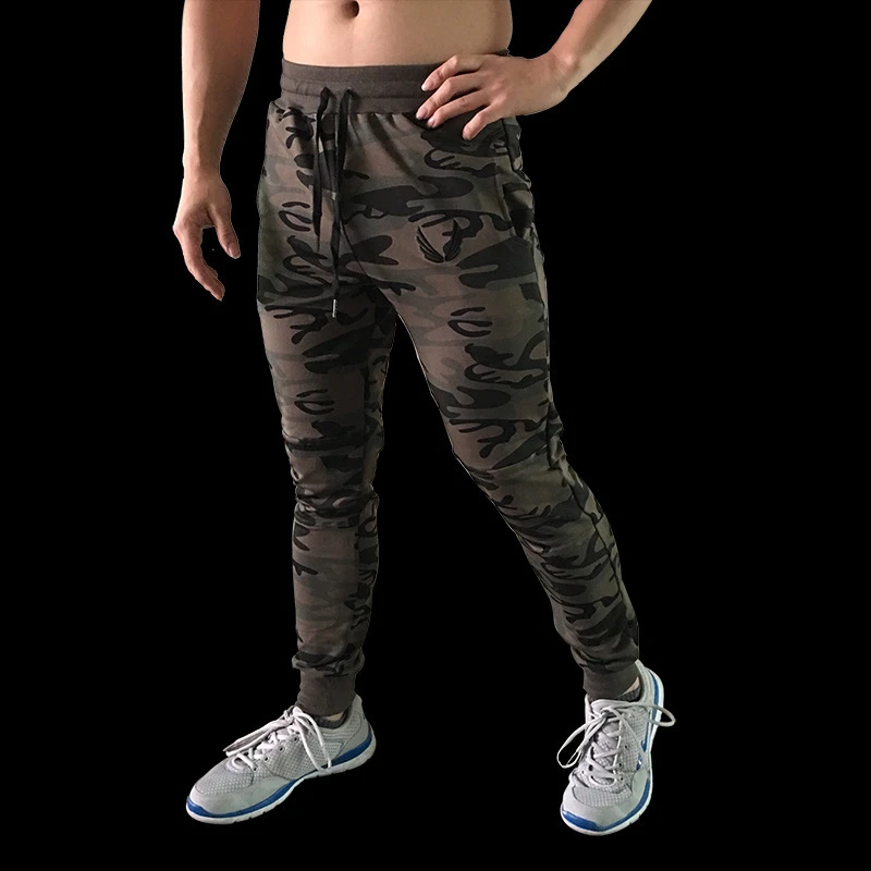 

Muscle Brothers Fitness Sweatpants New Men's Feet Sweatpants Casual Bundles Elastic Slim Pants