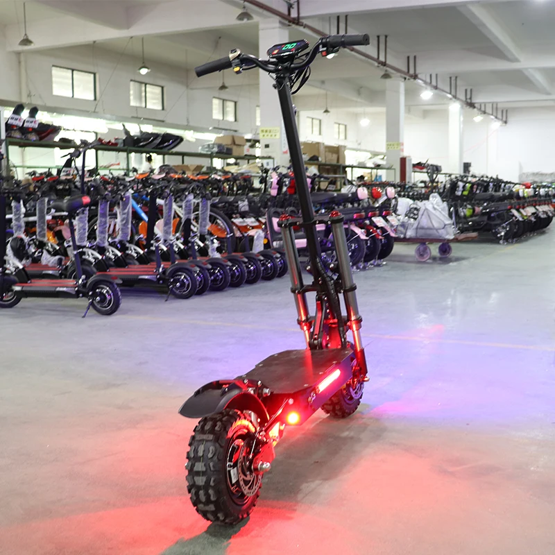 Over than 100km Adult Electric Scooter with seat 60V 3200W Foldable Hoverboard 36AH 11inch Tire Long Skateboard e scoote CE | Спорт и