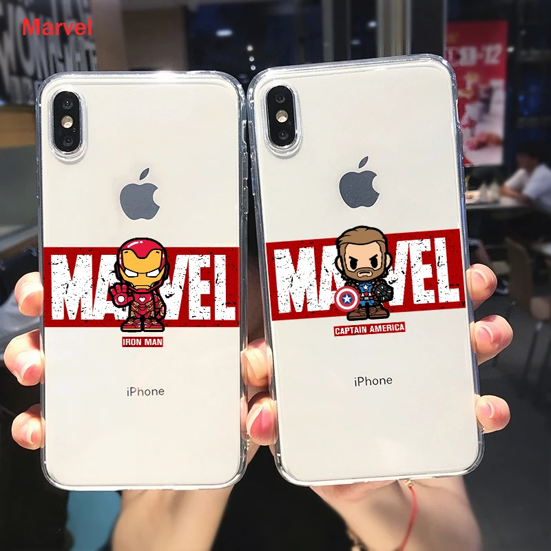 Marvel Hero Letter Silicone Cover For Apple IPhone 12 Mini 11 Pro XS MAX XR X 8 7 6S 6 Plus 5S SE Phone Case