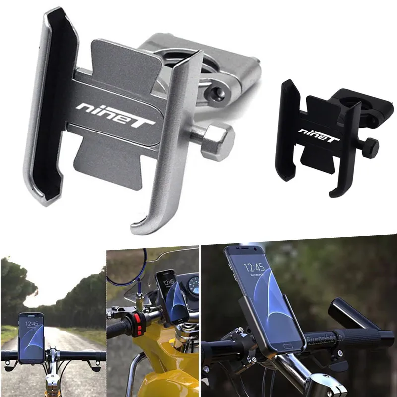 

For BMW Rninet RNINET With LOGO GPS Stand Bracket Handlebar Mirror Mobile Phone Holder Motorcycle CNC Aluminum Accessories