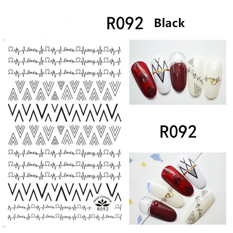 Дизайн ногтей Водные Переводные ногти наклейка мечта треугольник