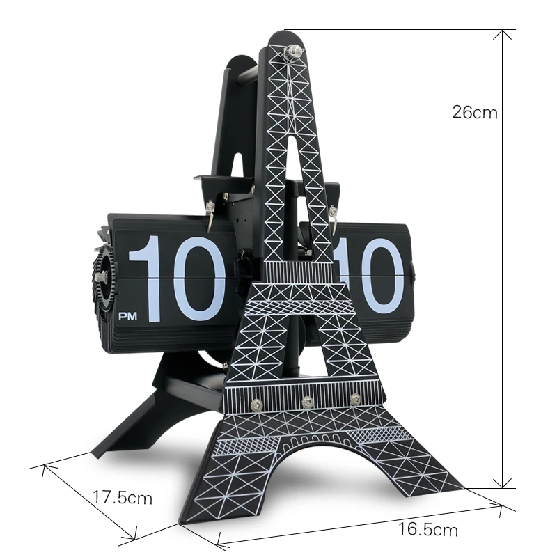 

Creative Nordic Electric Flip Clock Modern Automatic Clocks Living Room Desk Clock Table Watch Office Burj Khalifa Home Decor
