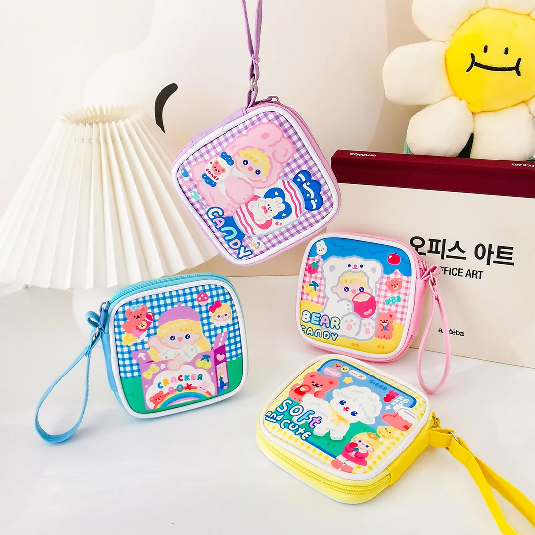 Наушники Kawaii чехол сумка для хранения Носки с рисунком медведя из мультика
