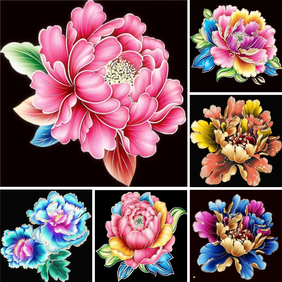 

5D DIY Diamond Painting Flower Rhinestone Art Picture Full Diamond Embroidery Rose Mosaic Gift Decorative Cross Stitch Kit