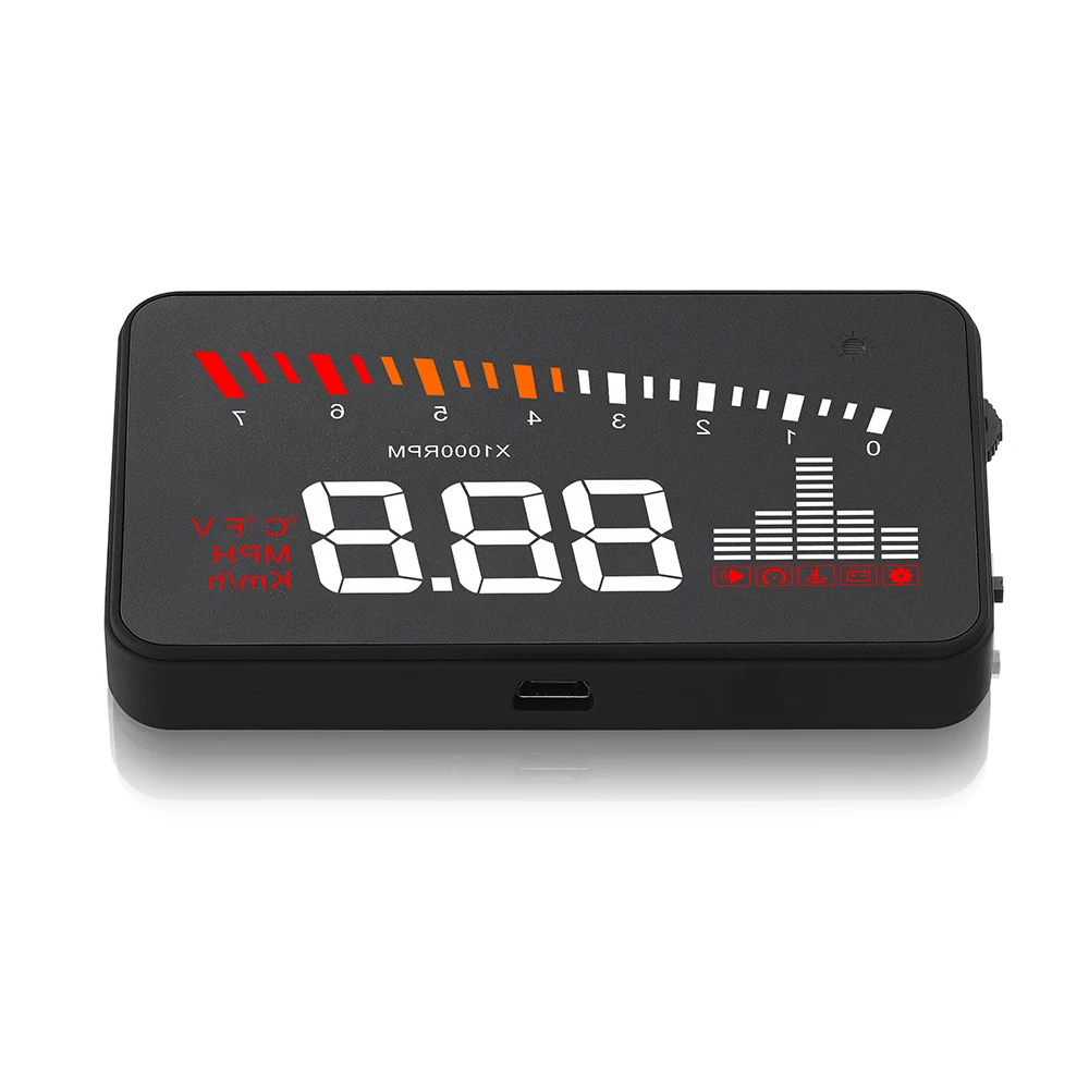 Автомобильный дисплей HUD obd2 прибор для диагностики автомобиля с датчиком