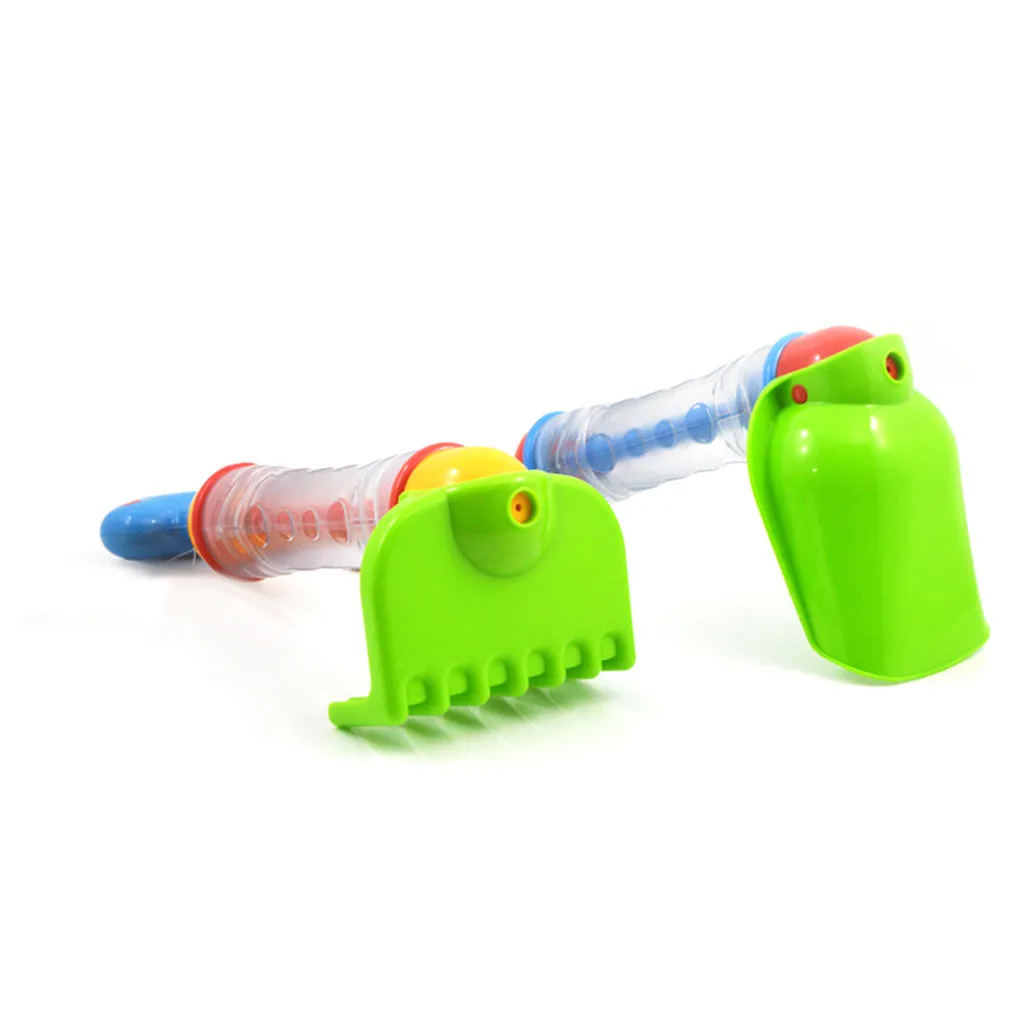 

Summer Beach Water Spray Digging Sand Shovel Rake Two In One Children Water Bucket Seaside Kids Gift Beach Toy Set Outdoor