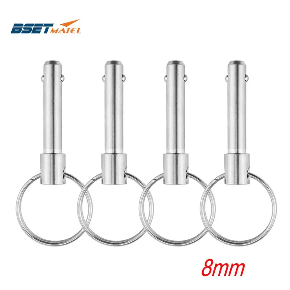 4 шт. 8 мм Морской сорт быстросъемный шариковый штифт для лодки Бимини Верхняя