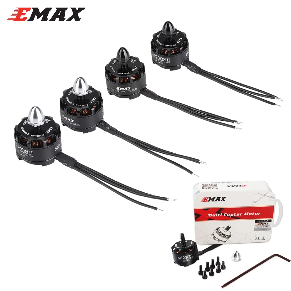 Двигатель Радиоуправляемый оригинальный бесщеточный двигатель EMAX MT2208II 1500KV/2000KV CW
