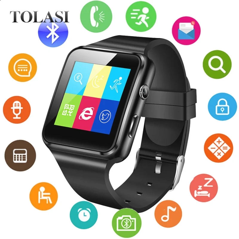 Новые X6 Смарт часы камера Сенсорный экран Поддержка SIM TF карта Водонепроницаемый