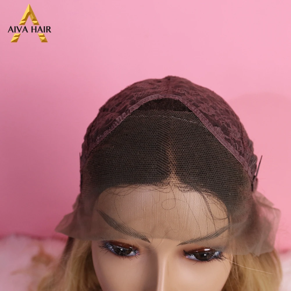 

Aiva Hair Heat Resistant Synthetic Lace Front Wig Long Wavy Ombre Blonde Wig Glueless Cosplay Wigs For Black Women