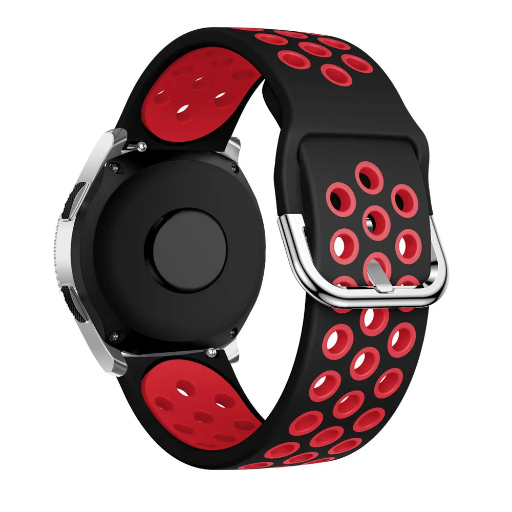 Silicone 22MM Wristbands For Samsung Galaxy Watch 46mm Gear S3 Classic/Frontier Galaxy Watch 3 45mm Bracelet For Huawei GT Strap