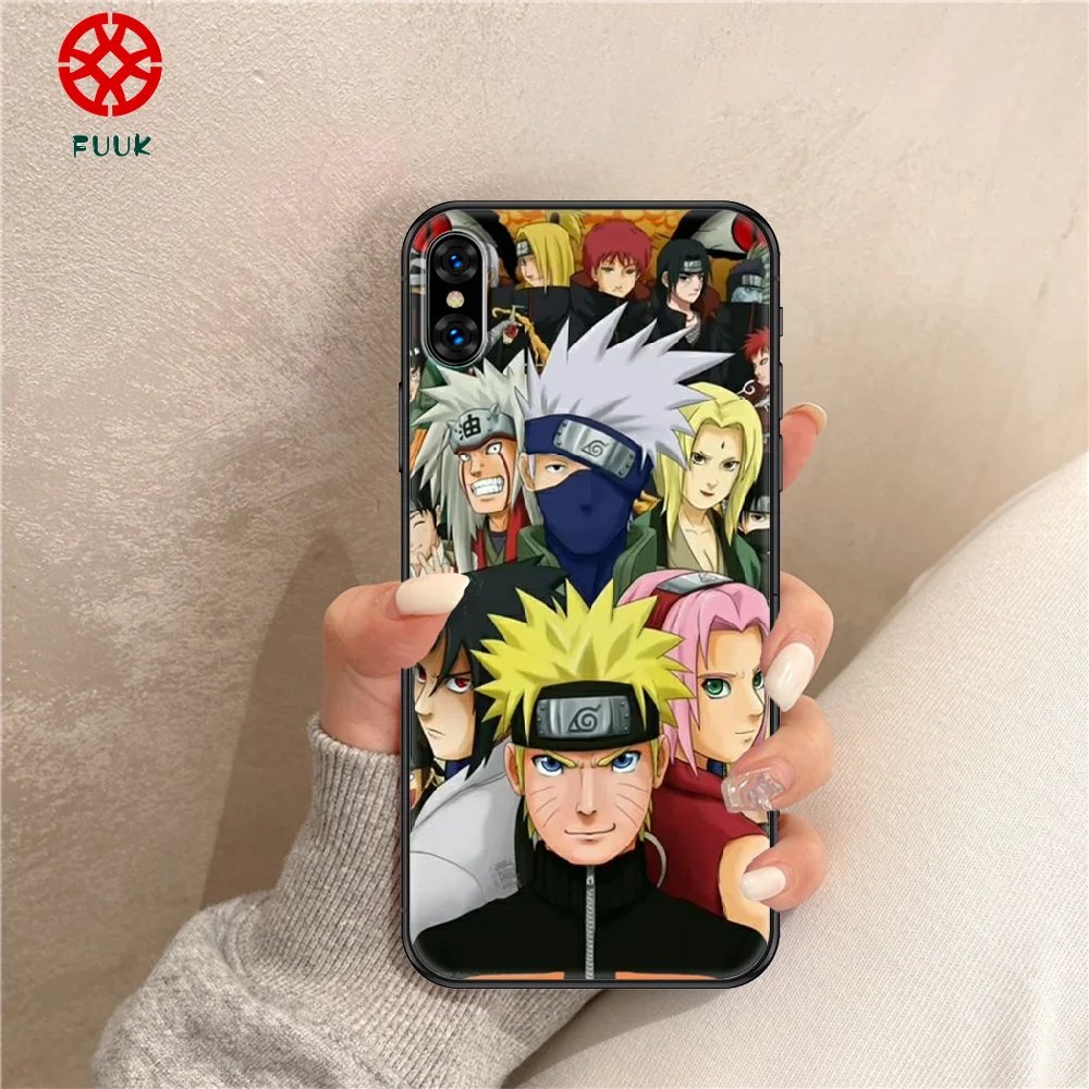

Anime N-Narutos Phone Case Cover Hull For iphone 5 5s se 2 6 6s 7 8 12 mini plus X XS XR 11 PRO MAX black pretty shell art Etui