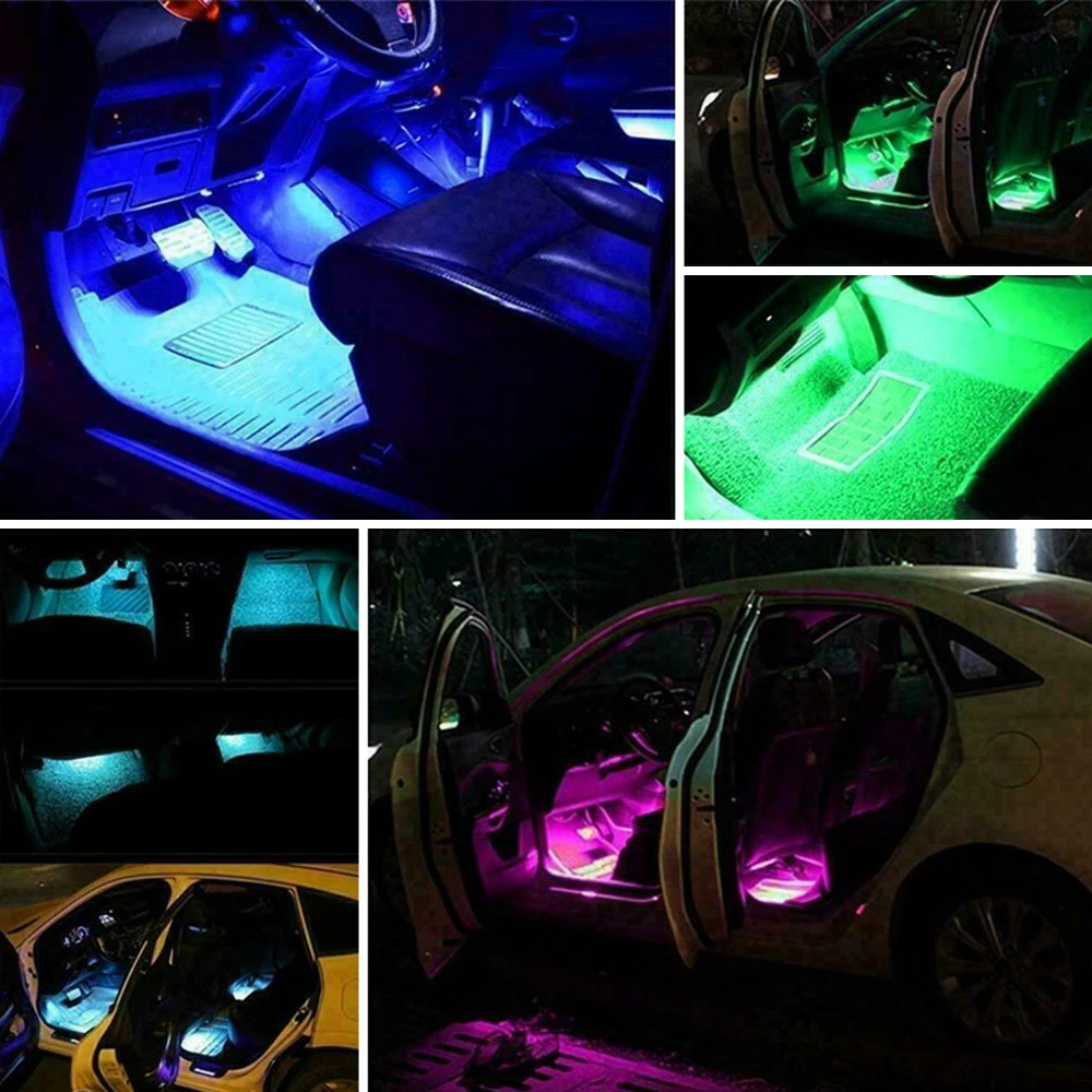Атмосферная лампа для салона автомобиля светодиодная лента Ford Focus 2 3 MK2 Fiesta Fusion