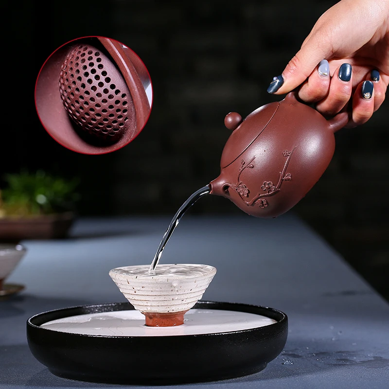 

GuYue hall yixing ores are recommended by the pure manual xi shi pot of tea set purple clay teapot ao mei xi shi