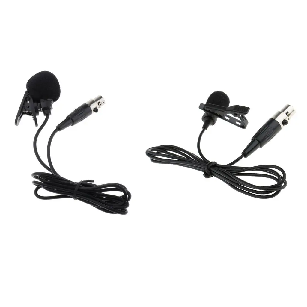 

1 Piece Lavalier Microphone XLR 3-pin Connector Lavalier Microphone Plastic Clip/Metal Clip Music Instrument Electric Equipemnt