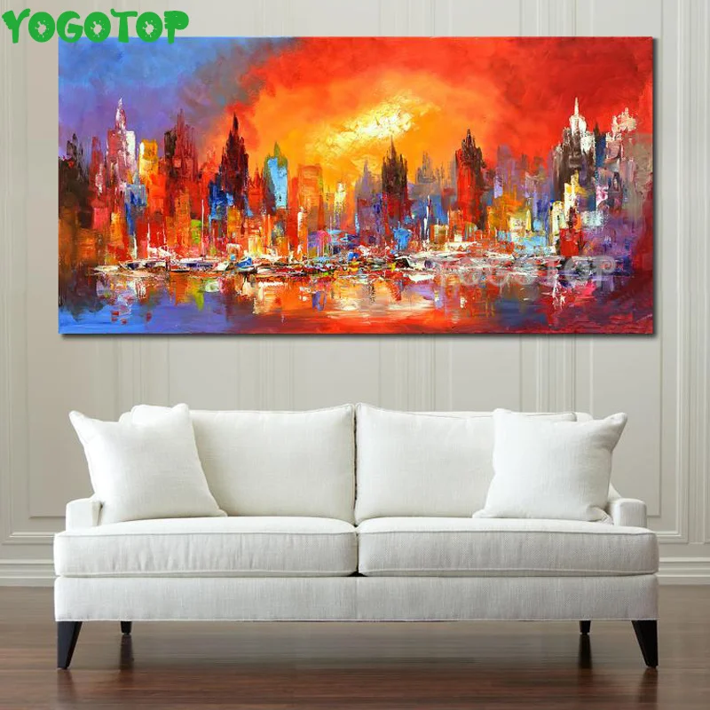 Абстрактный городской пейзаж алмазная вышивка 3d картина живопись 5d полная