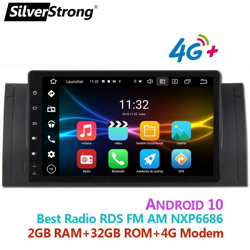 Android10 радио E39 CarPlay для BMW E53 X5 520525530 M5 DSP GPS Navi Stereo дополнительный DVR OBD датчик