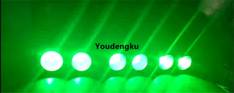 6 шт. супер яркий DMX стробоскоп cob светодиодный поворотный Луч 2 глаза 10 Вт rgbw led par