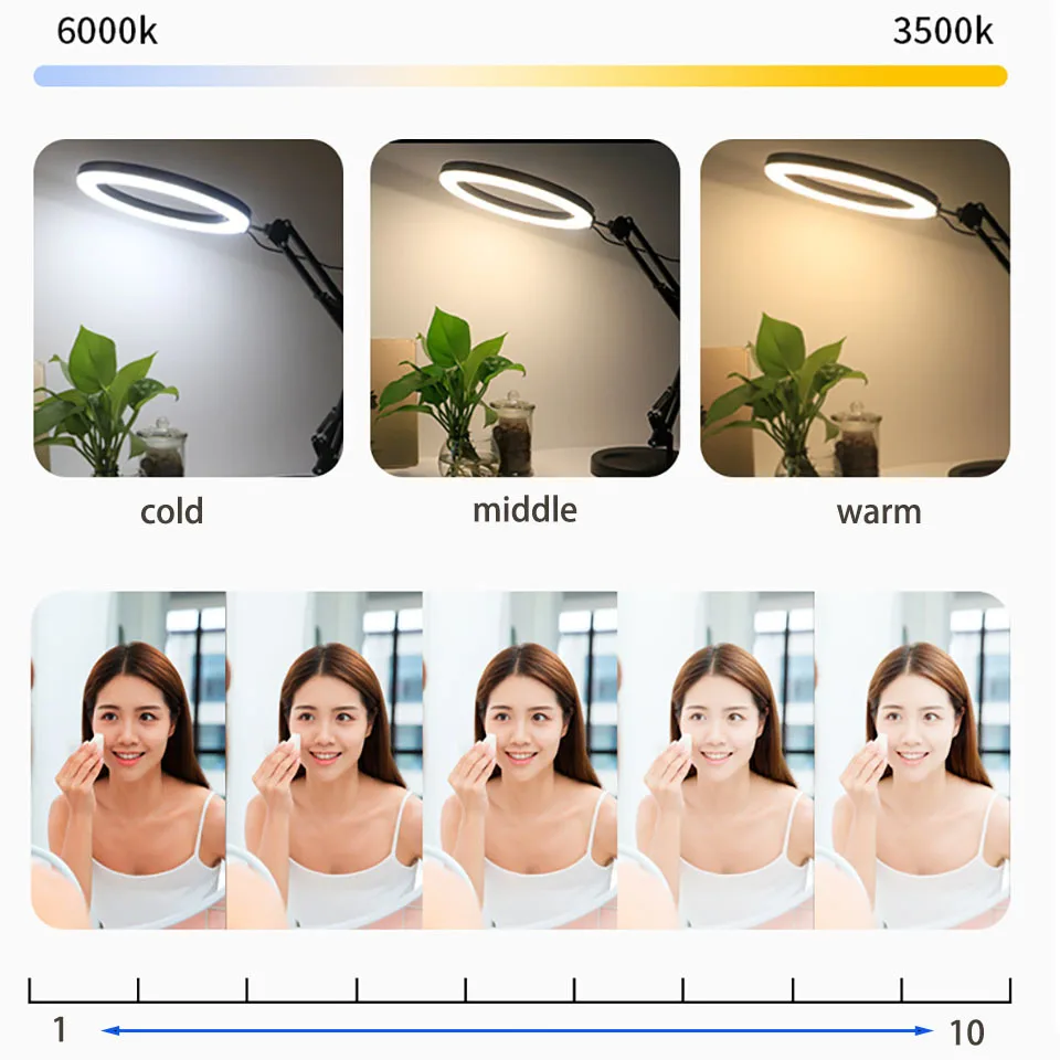 Фон для фотосъемки Led видео кольцевой светильник круг заполнить ing Камера