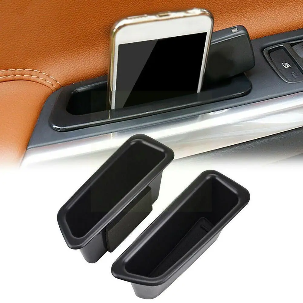 

Car Door Handle Armrest Tray Storage Box Organizer S60 XC60 Interior Tidying Black Accessories Stowing For Volvo V60 2010-2 Q2O6