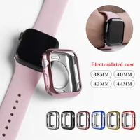 watch case ultra thin plated watch case for apple 4 3 2 1 42mm38mm soft transparent tpu cover for iwatch 567 44mm40mmaccessories