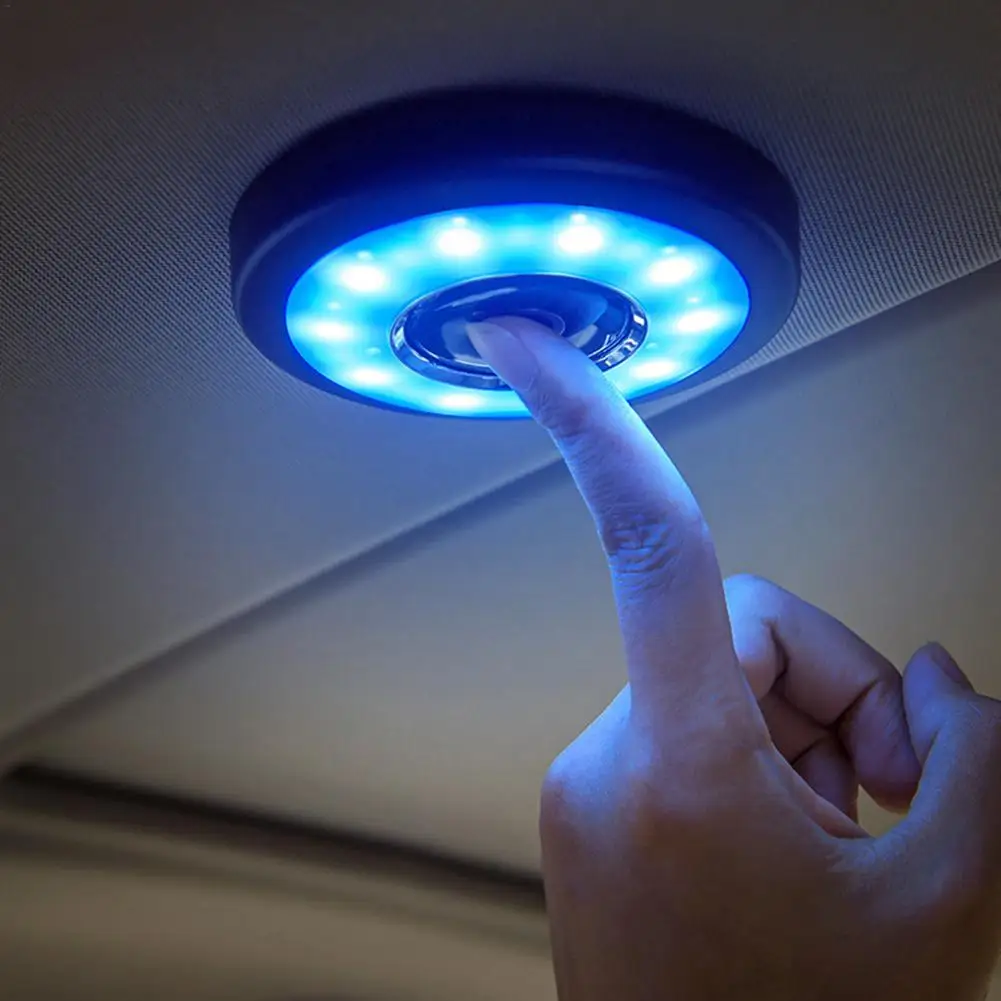 

Car Ceiling Roof Lights 2 Color LED Magnet Interior Reading Lamp Touch Night Dome Light USB Charging Auto Interior Accessories