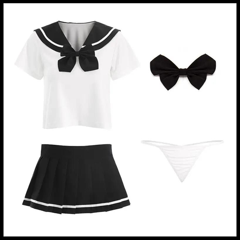 

Girl LadyTemptation Costume Babydoll Dress Lace Miniskirt Outfit for Women Sexy Cosplay Lingerie Student Uniform School Cosplay