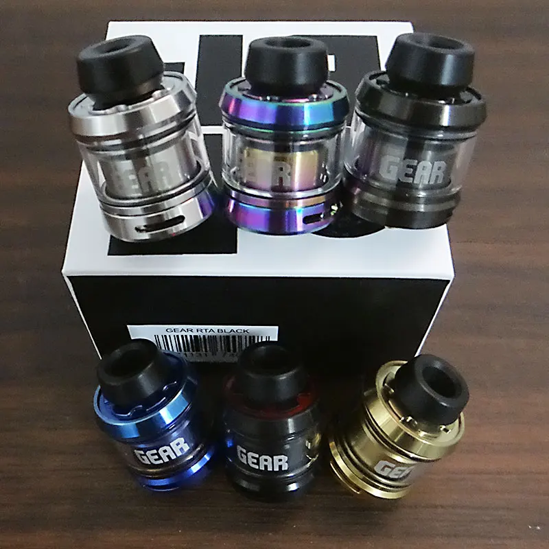 

Gear RTA Tank 24mm Diameter 316ss 2.3ml/3.5ml Capacity Single Coil Rebuildable Atomize Vape Vaporizer vs Zeus X Mesh Kylin m v2