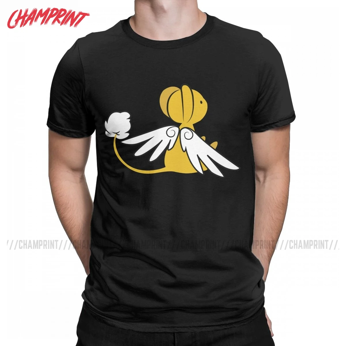 Kero Cardcaptor Sakura футболки Для мужчин Card Captor креативные хлопковые с круглым вырезом