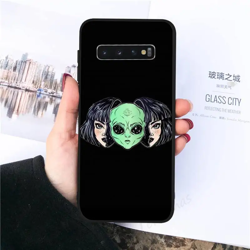 

Aesthetics Cartoon alien space Phone Case For Samsung galaxy S 7 8 9 10 20 edge A 6 10 20 30 50 51 70 note 10 plus