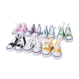 Кукла BJD, игрушечная мини-кукла, обувь для кукла Шэрон, ботинки, аксессуары для кукол, 1 пара, 7,5 см, парусиновая обувь