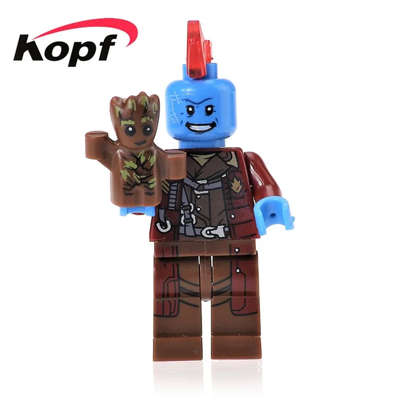 PG161 Without Box Одиночная Супер Герои Yondu Хищник Хацунэ Мику инопланетянин Дракс Разрушитель Кирпичи Строительные блоки Детские Подарочные игрушки PG1177 - Цвет: PG161 Without Box