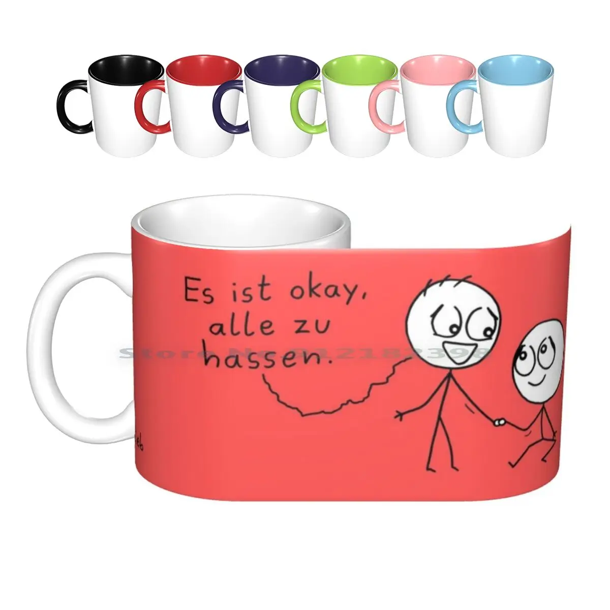 

Is Okay. Ceramic Mugs Coffee Cups Milk Tea Mug Say Claims Motto Ok Comic Islieb Isfies Creative Trending Vintage Gift Bottle Cup