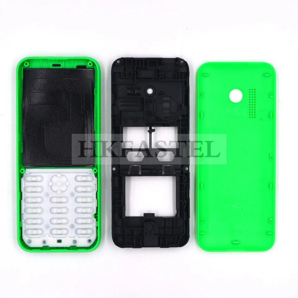 HKFASTEL высококачественный корпус клавиатуры для Nokia 215 Dual SIM Полный Мобильный телефон чехол с клавиатурой
