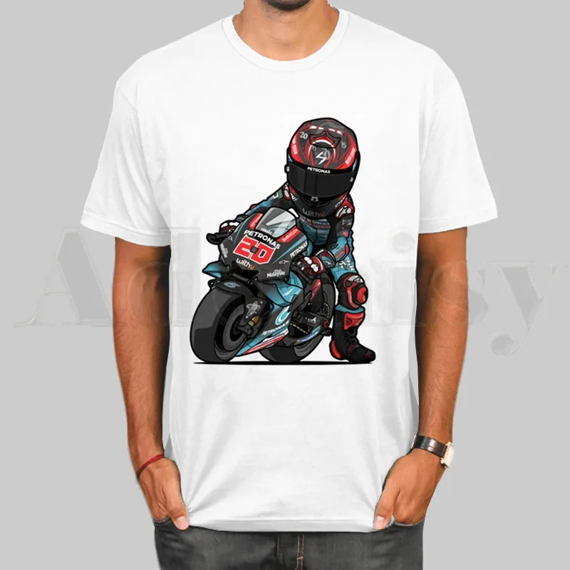 

FABIO QUARTARARO футболка с логотипом French Movistar модная мужская и женская футболка с коротким рукавом унисекс футболка уличная одежда