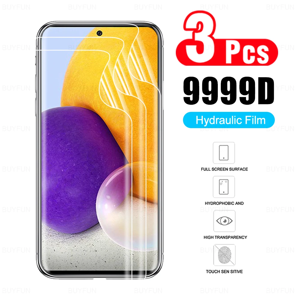 

3 шт., Гидрогелевая Защитная пленка для Samsung Galaxy A52 4G