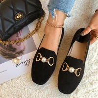 fashion women 2021 autumn loafers boat shoes with low heels slip on casual flats soft nurse ballerina shoes luxury moccasins