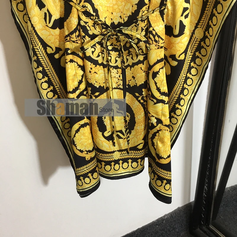 

luxury 2021 high end summer dresses for women new branded hippie classic print vintage caftan boho mini oversized woman dress