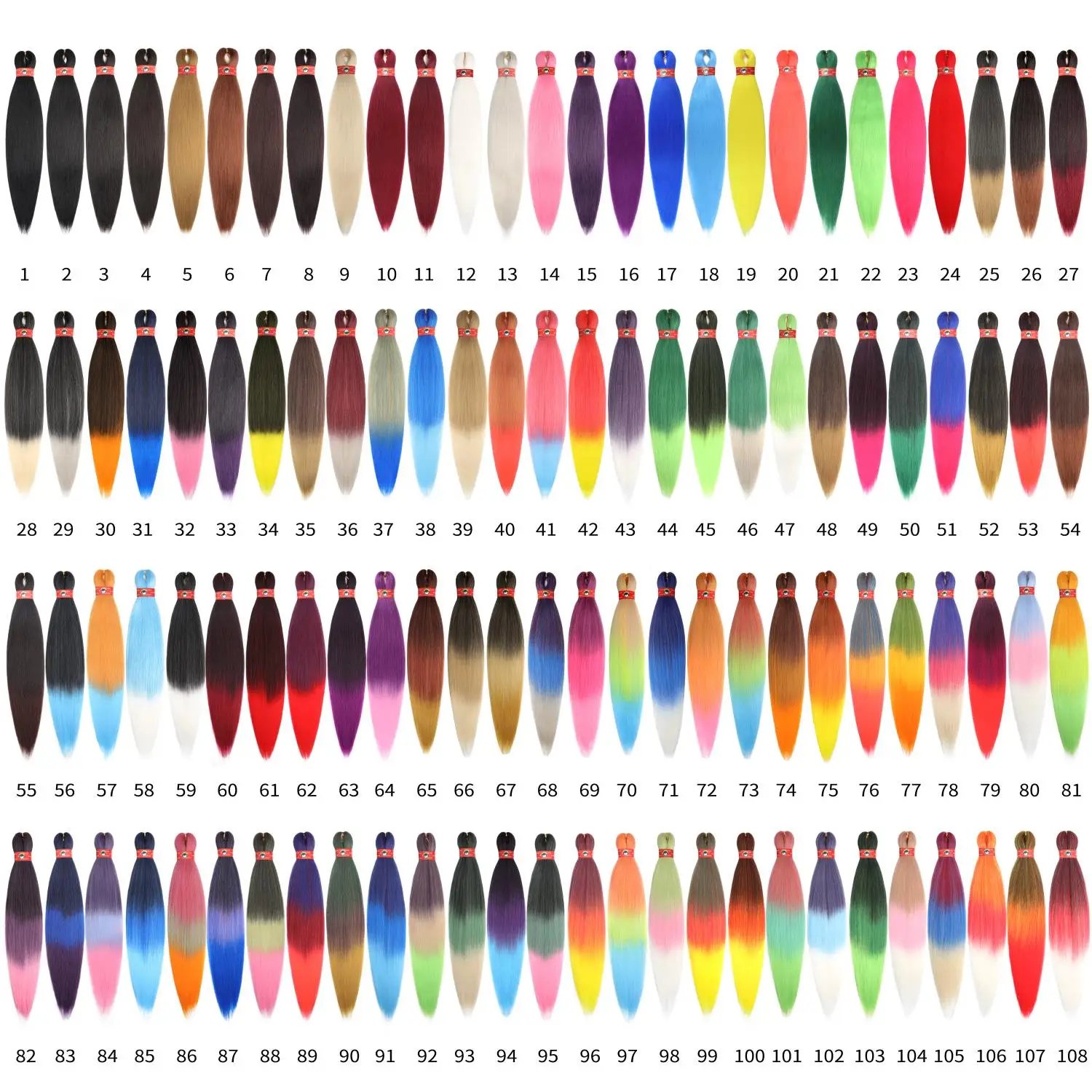 28 дюймов 90 г яки прямые синтетические волосы для увеличения объема