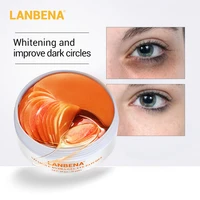 lanbena vitamina c eye mask collagen dark circles eye patches skin care whitening gold mask moisturizing brighten eye care 60pcs