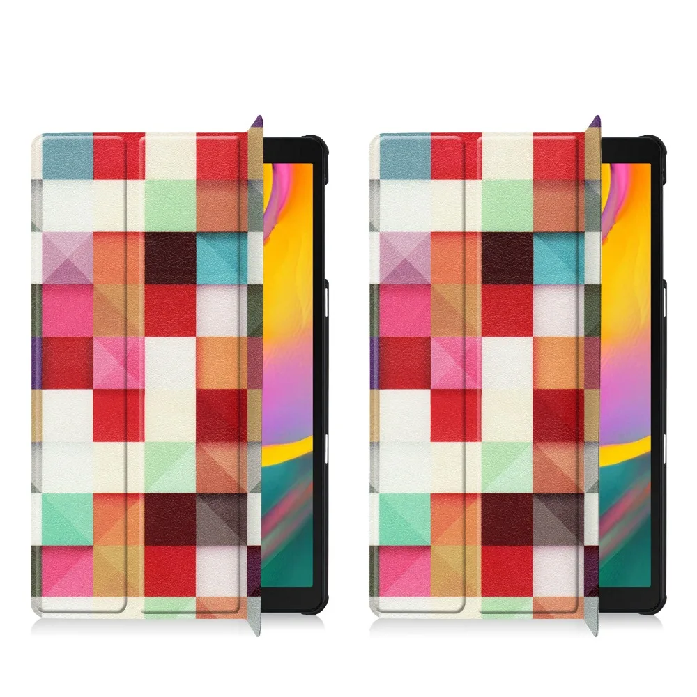Флип-Стенд кожаный магнитный чехол Funda Capa чехол для Samsung Galaxy Tab A 10,1 T510 T515 SM-T510 SM-T515 Coque+ пленка+ ручка