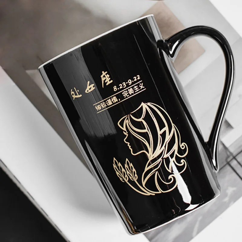 Креативная индивидуальная керамическая кружка с крышкой ложка трендовая парная