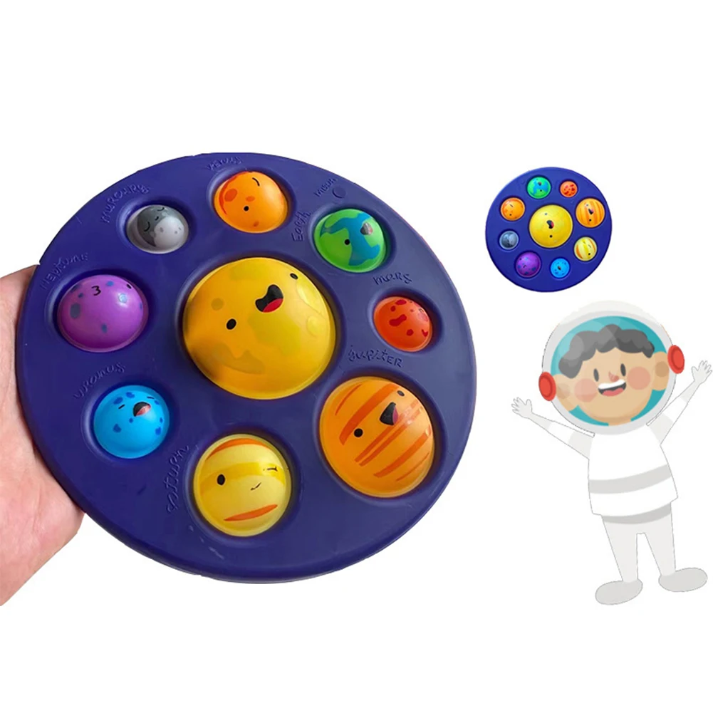 

Игрушка-фиджет, миниатюрные игрушки-антистресс с простым затемнением, имитация планеты, милая цветная симпатичная игрушка-диммер для сняти...