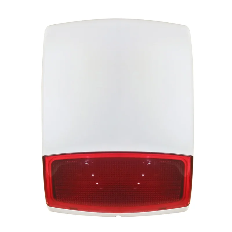 

110dB Outdoor Flash Siren Weatherproof External Flash Strobe Horn for Wired Burglar Alarm System