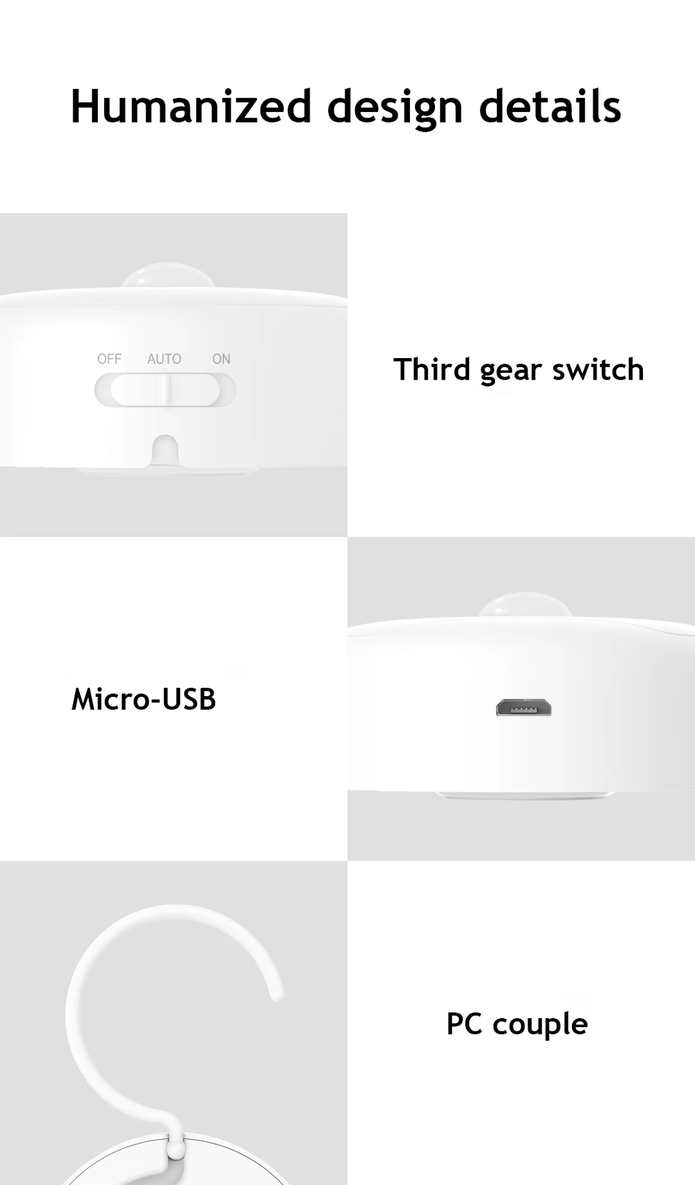 Xiaomi Mijia Yee светильник светодиодный ночной Светильник USB зарядка ночной Светильник Инфракрасный магнитный с крючками Дистанционный датчик движения тела светильник