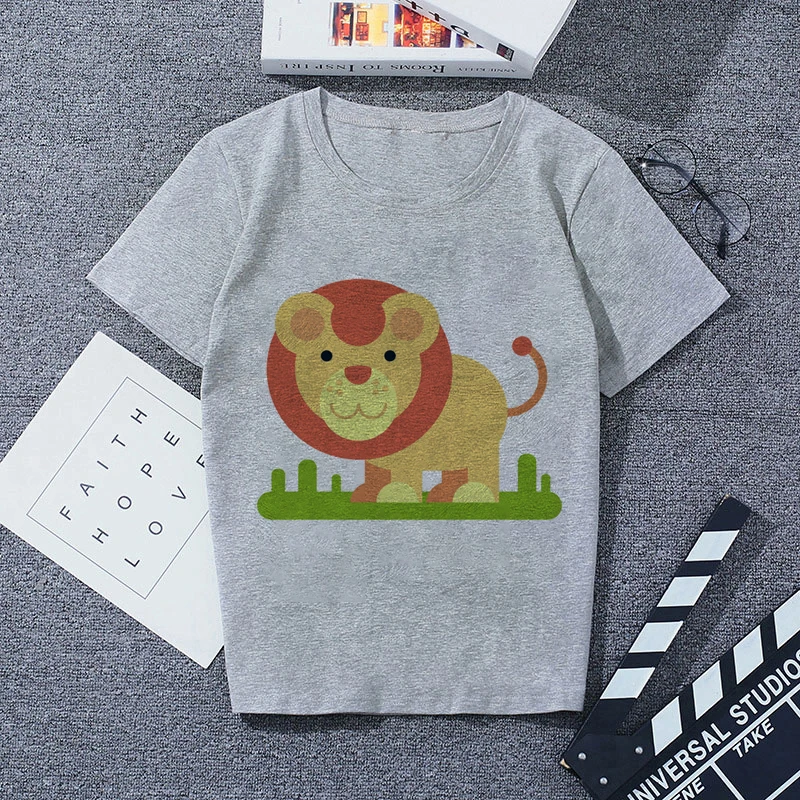 6717856 Футболка с принтом серая Повседневная Уличная мода футболки |